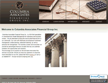 Tablet Screenshot of columbiaassociates.com